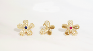 MIWAKO JEWELRY TOKYO FLOWER PAVE EARRING