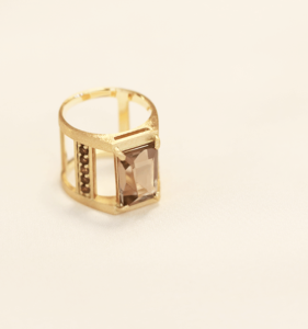 MIWAKO JEWELRY TOKYO Smoky Quartz Ring